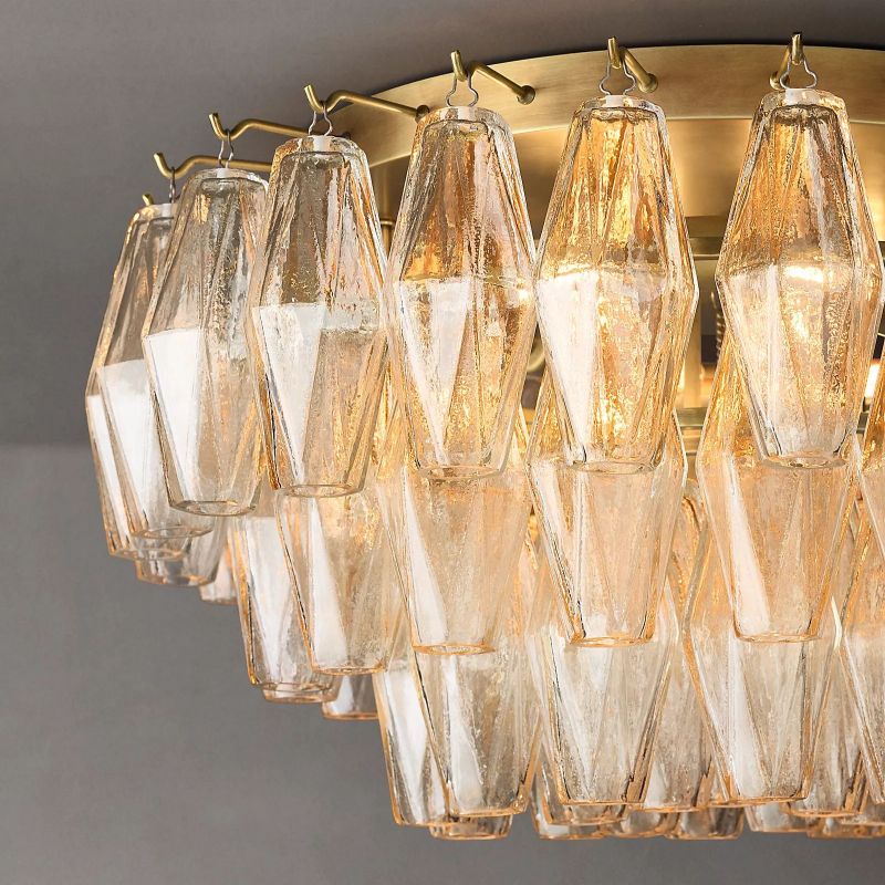 Chara Clear Glass Flushmount 22" - detail 4