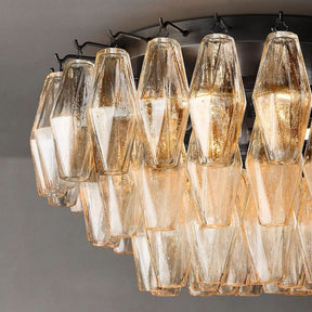 Chara Clear Glass Flushmount 22" - detail 5