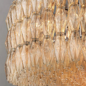 Chara Clear Glass Round Chandelier 47" - detail 3