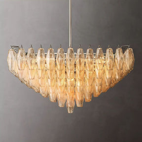 Chara Clear Glass Square Chandelier 32" - detail 6