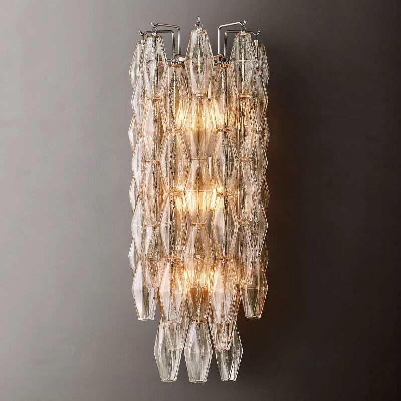 Chara Clear Glass Grand Wall Sconce - detail 6