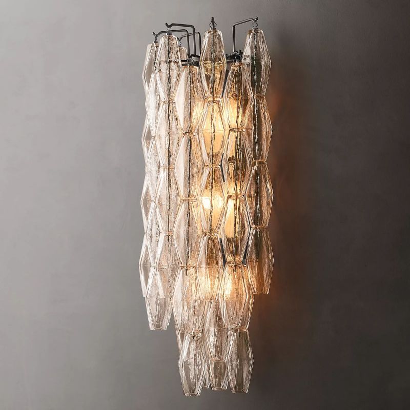Chara Clear Glass Grand Wall Sconce - detail 2