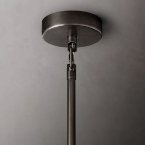 Chara Smoke Glass Square Chandelier 32" - detail 8