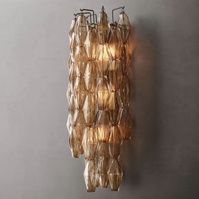 Chara Smoke Glass Grand Wall Sconce - detail 2
