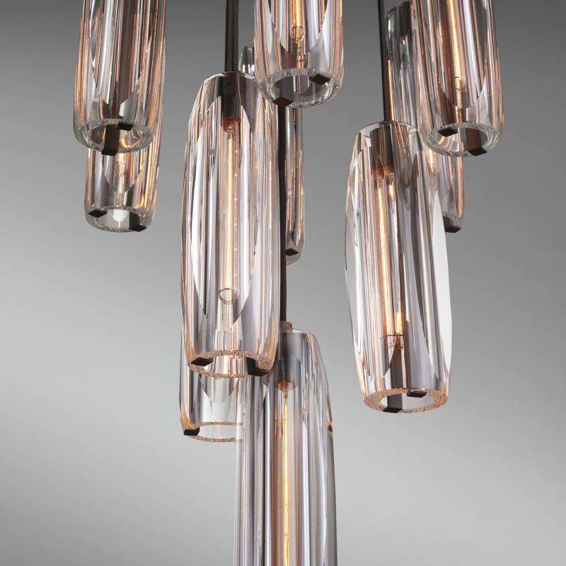Chartier Crystal 10-Light Round Chandelier - detail 2