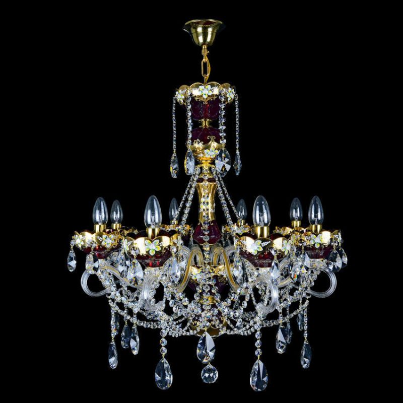 Classical Amore 8 Light Crystal Glass Chandelier - detail 2