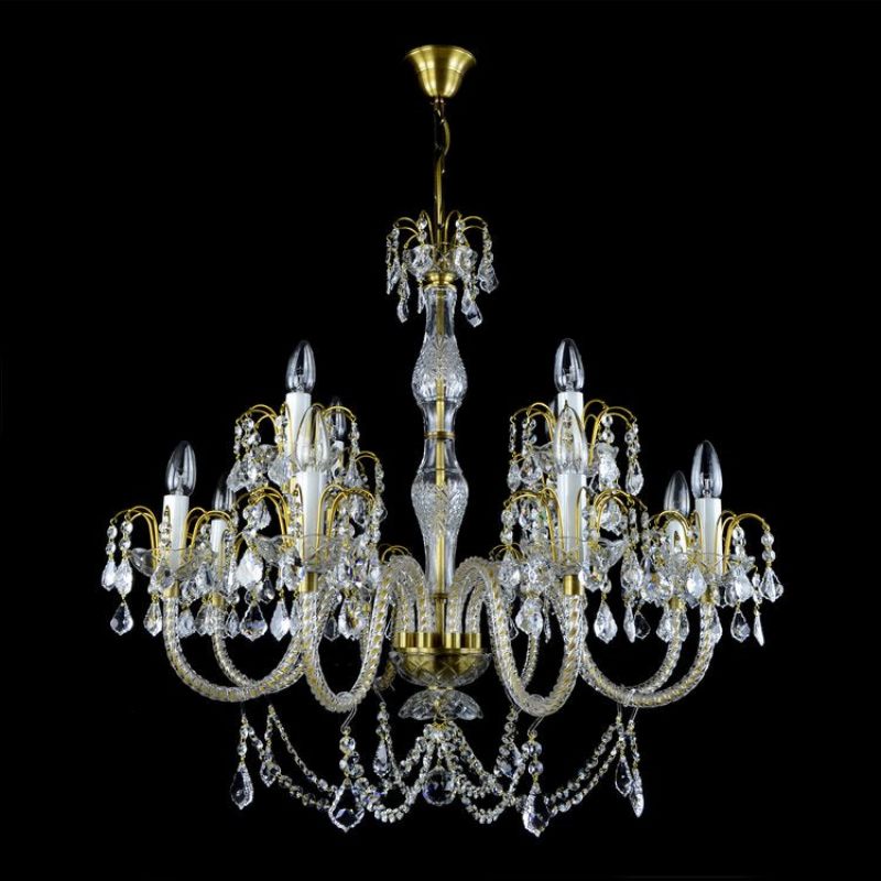 Classical Ceremony 12 Light Crystal Glass Chandelier - detail 2