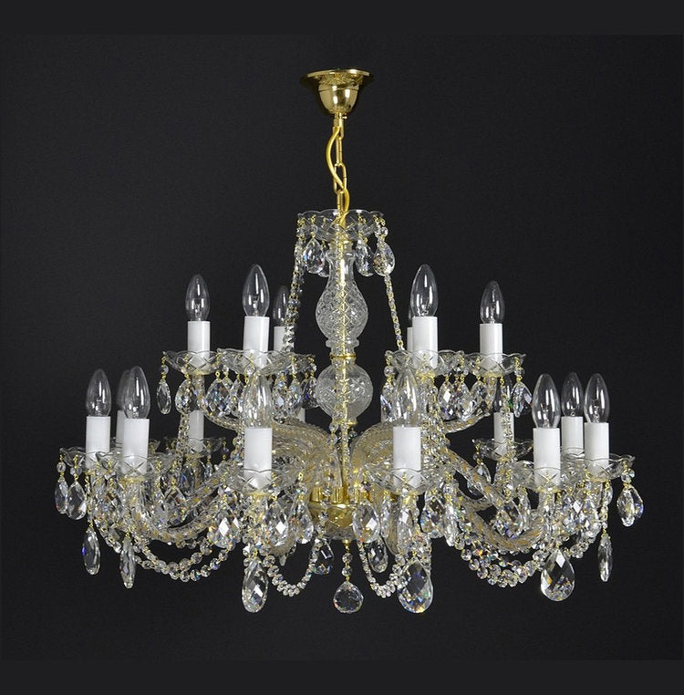 Classical Magnificentia 18 Light Crystal Glass Chandelier - detail 2