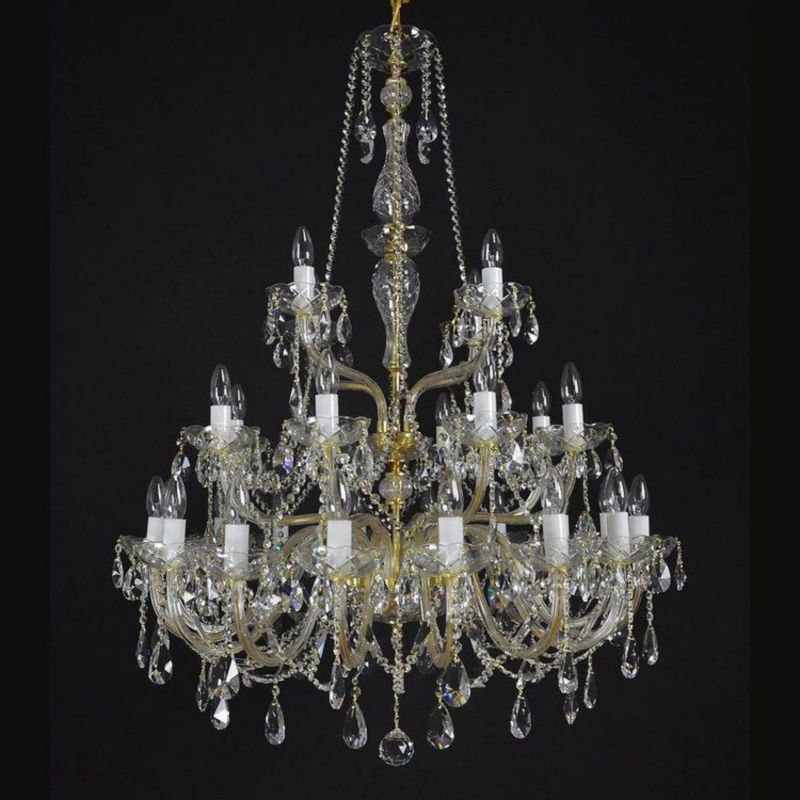 Classical Serpente 28 Light Crystal Glass Chandelier - detail 2