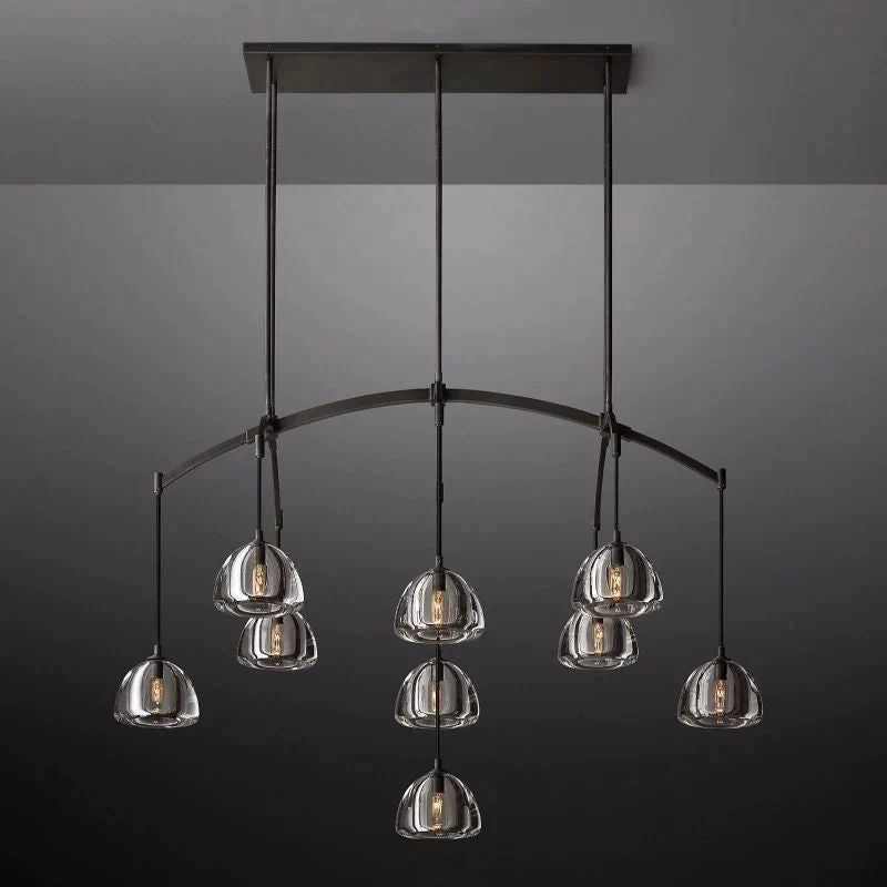 Crescent Linear Chandelier 54'' - detail 2
