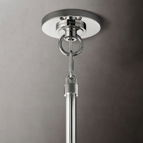 Cristal Glass Round Chandelier 24"