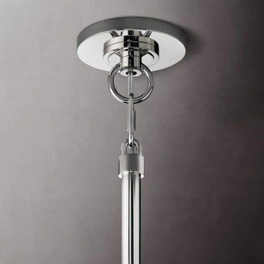 Cristal Glass Round Chandelier 24"