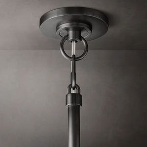 Cristal Glass Round Chandelier 24"