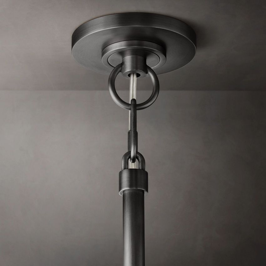 Cristal Glass Round Chandelier 24"