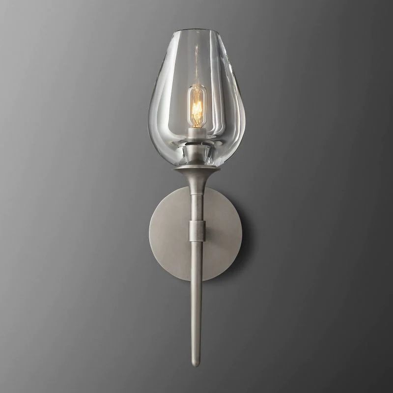 Crystal Tulip Wall Sconce - detail 6