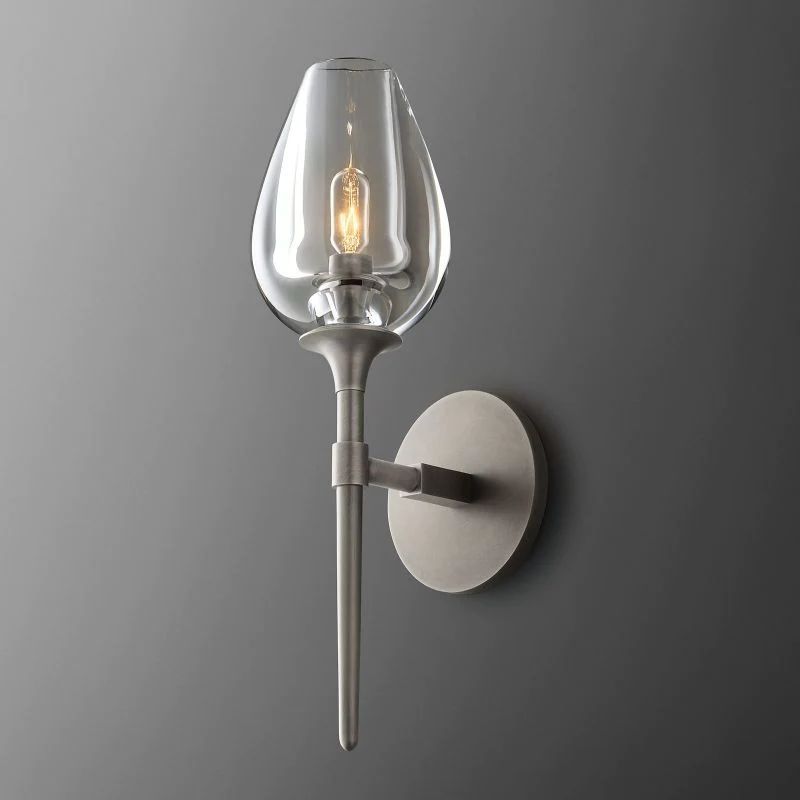 Crystal Tulip Wall Sconce - detail 3