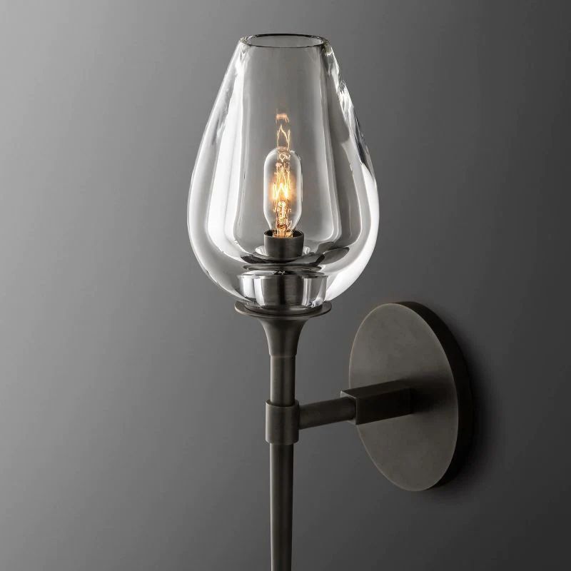 Crystal Tulip Wall Sconce - detail 8