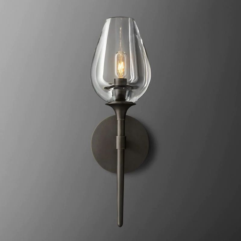 Crystal Tulip Wall Sconce - detail 5