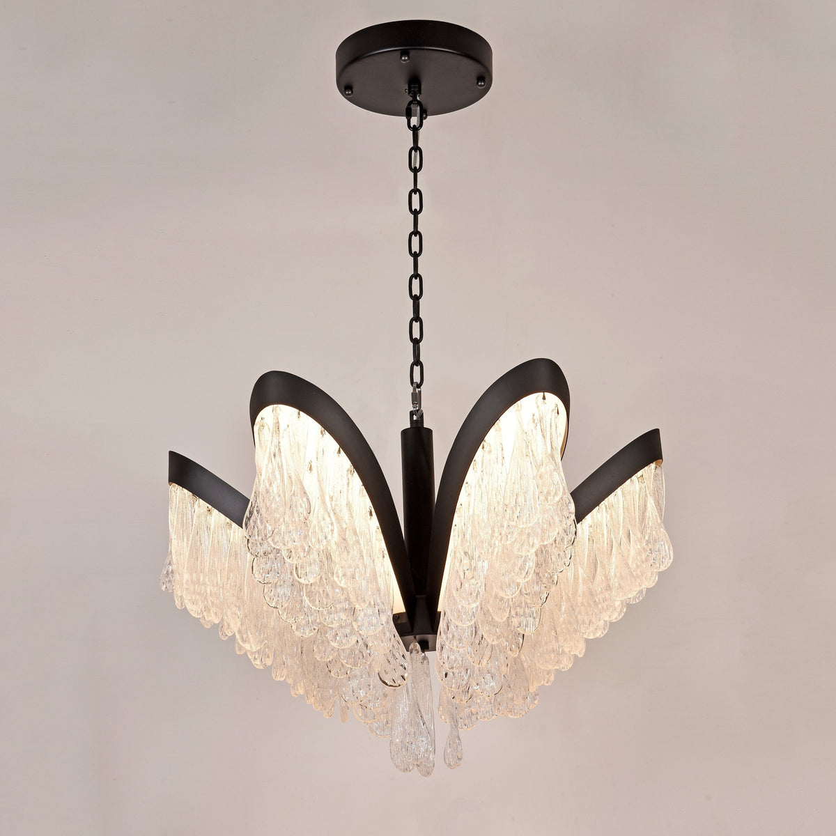 Palm-Villa Murano Glass Chandelier - detail 2