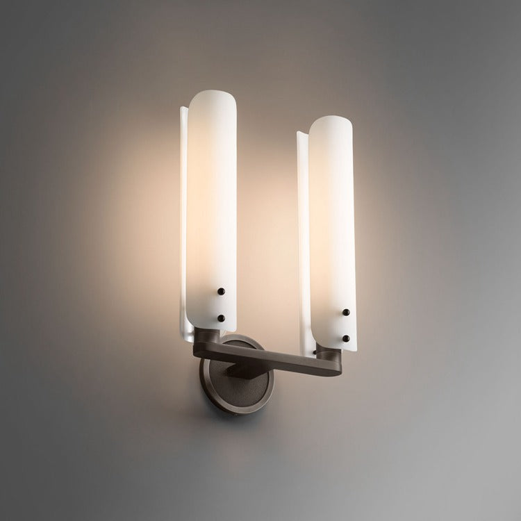 Alen Double White Glass Wall Sconce, Wall Lamps for Bedroom - detail 2