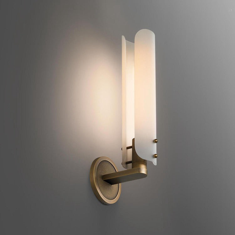Alen White Glass Wall Sconce , Wall Lamps for Bedroom - detail 5