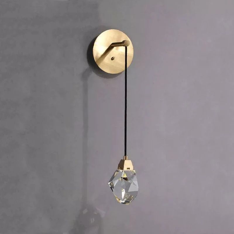 Dazzle Faceted Crystal Prisms Wall Sconce (Cord) - detail 2