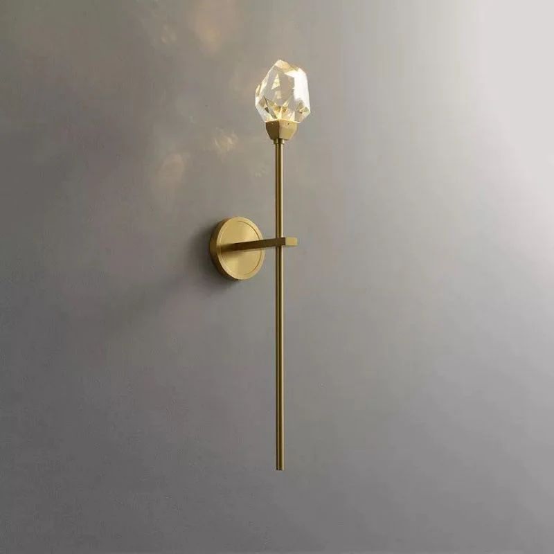 Dazzle Faceted Crystal Prisms Wall Sconce (Rod) - detail 2
