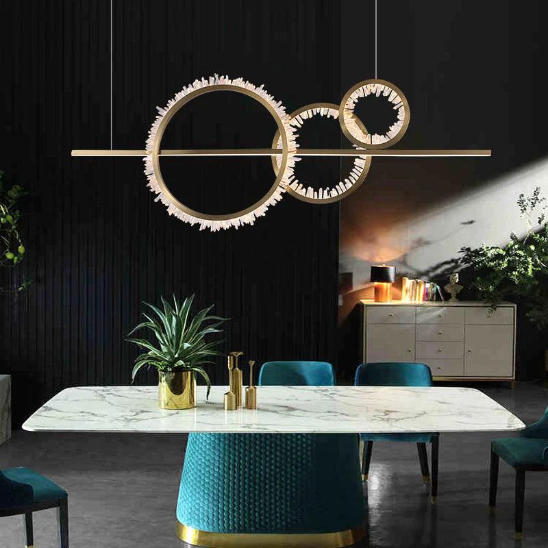 Gina Rock Crystal Gear Chandelier (Silver Finish) - product detail 2