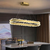 Gina Rock Crystal Oval Chandelier - product detail 6