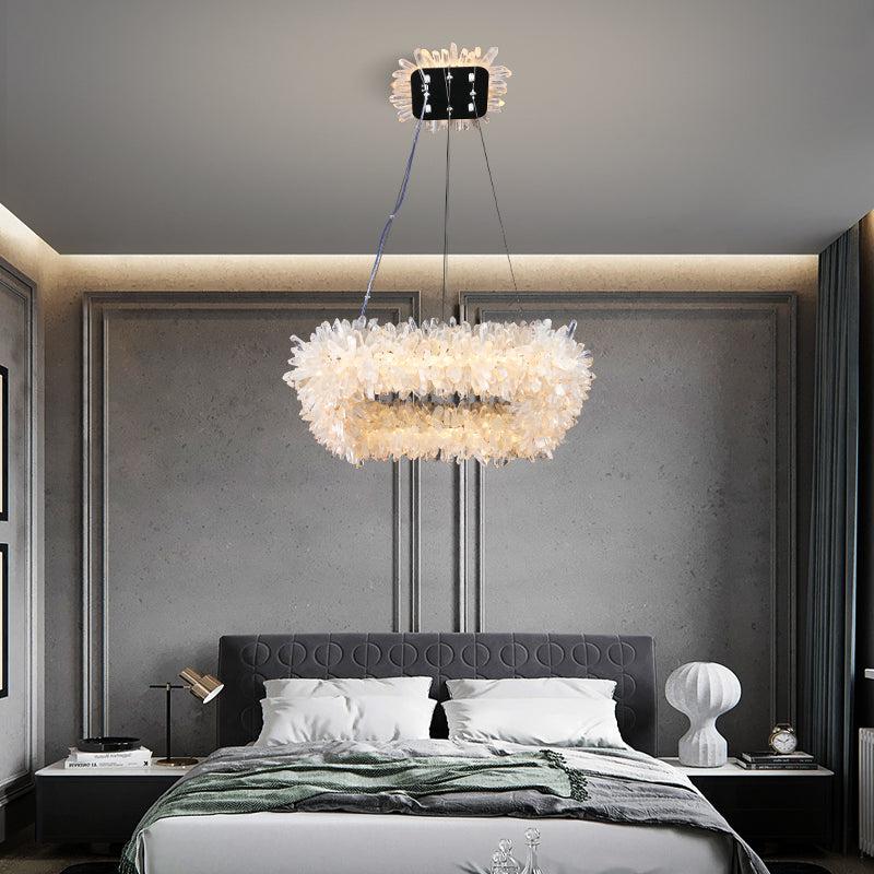Gina Rock Crystal Square Modern Chandelier - product detail 2