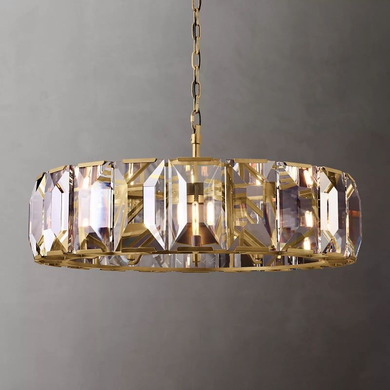 Huxley Crystal Round Chandelier 43" - detail 2