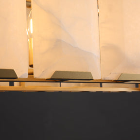 Huxley Calcite Alabaster Rectangular Chandelier 42"