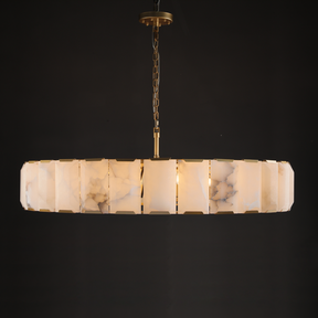 Huxley Calcite Round Chandelier 60"
