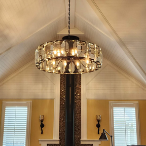Huxley Crystal Round Chandelier 43"