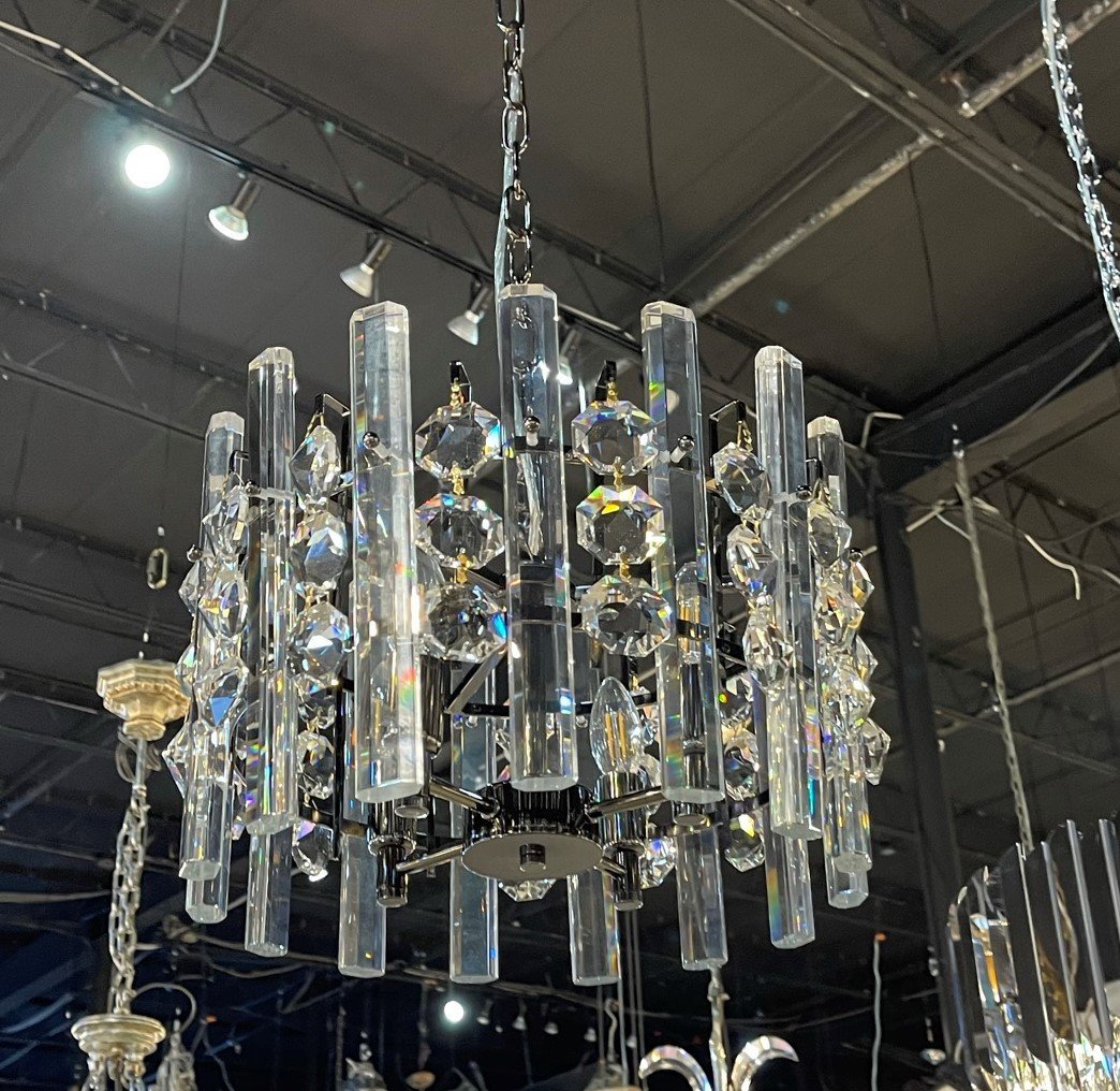 Ariel Gem Round Crystal Chandelier - detail 2