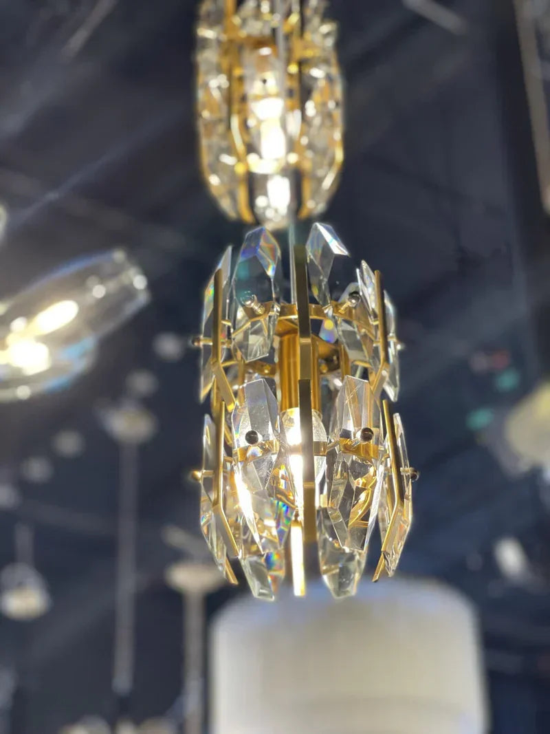 Sol Odeon Crystal Pendant Foyer Light 3 lights - detail 2