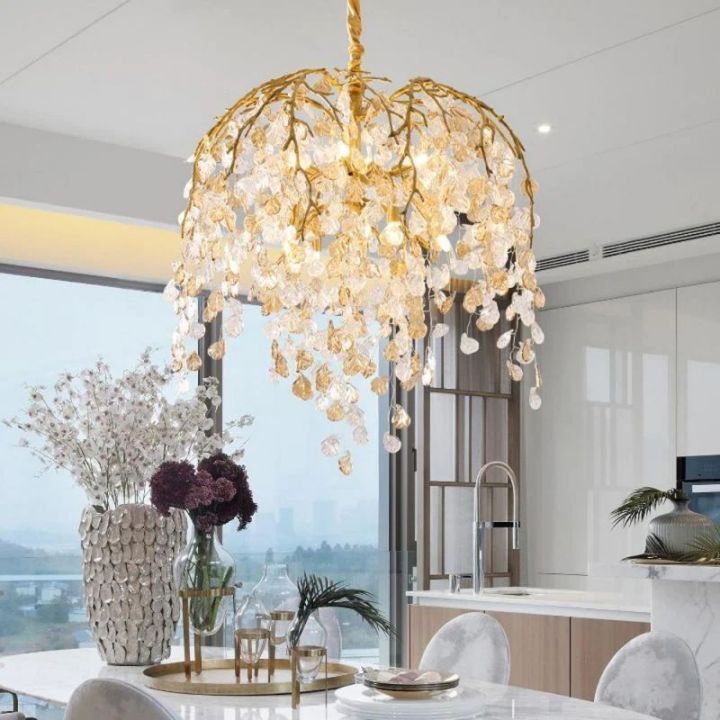 Idyllic Glass Leaves Chandelier - detail 2
