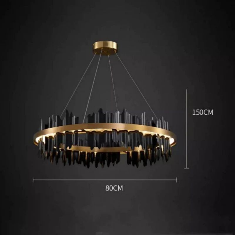 Kieran Modern Sculpture Round Chandelier - detail 2
