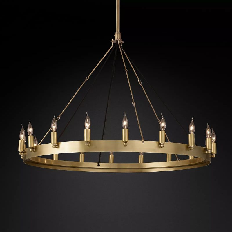 Camino Vintage Candelabra Round Chandelier - detail 2