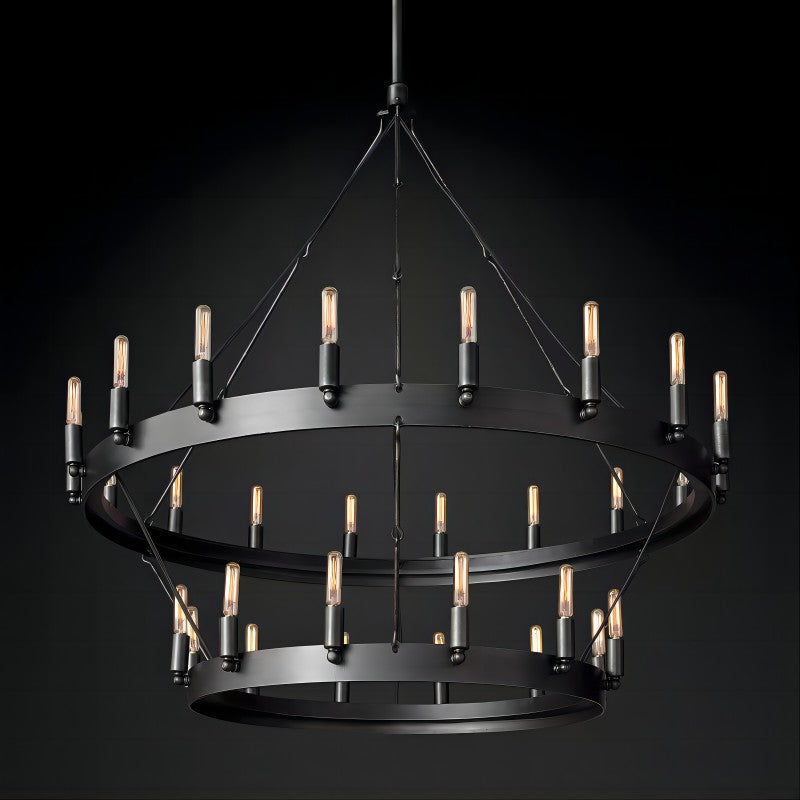 Camino Vintage Filament 2-tier Chandelier - detail 2