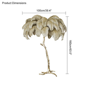 Homevator Feather Palm Tree Floor Lamp-HV7000