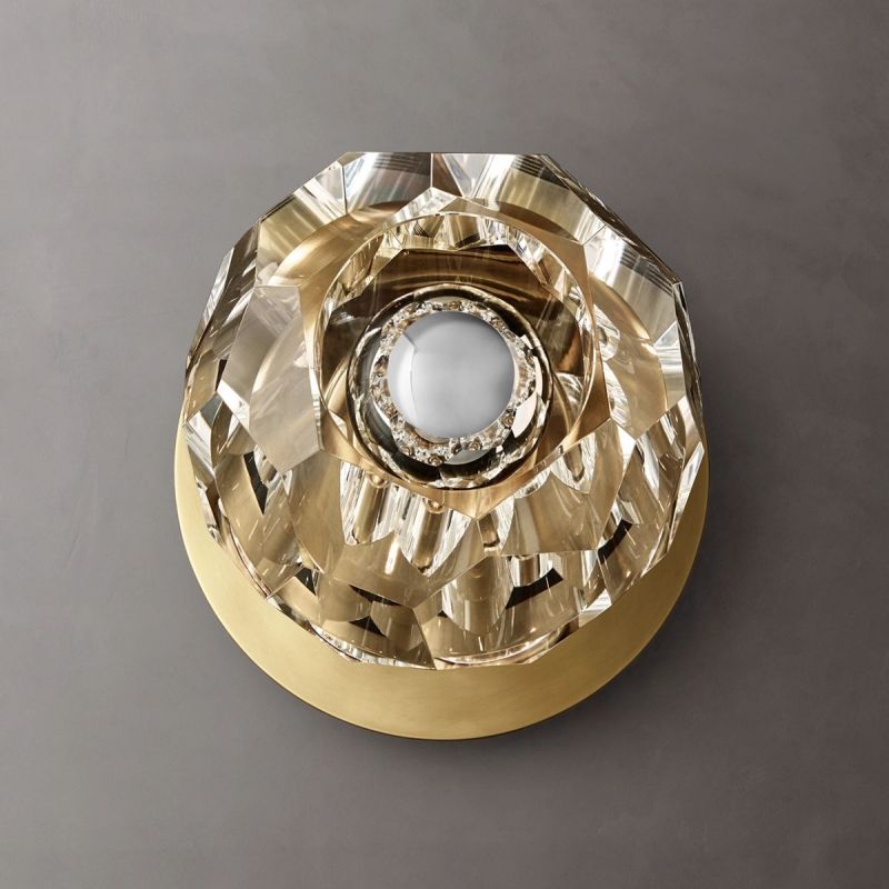 Cristal Clear Glass Petite Wall Sconce - detail 4