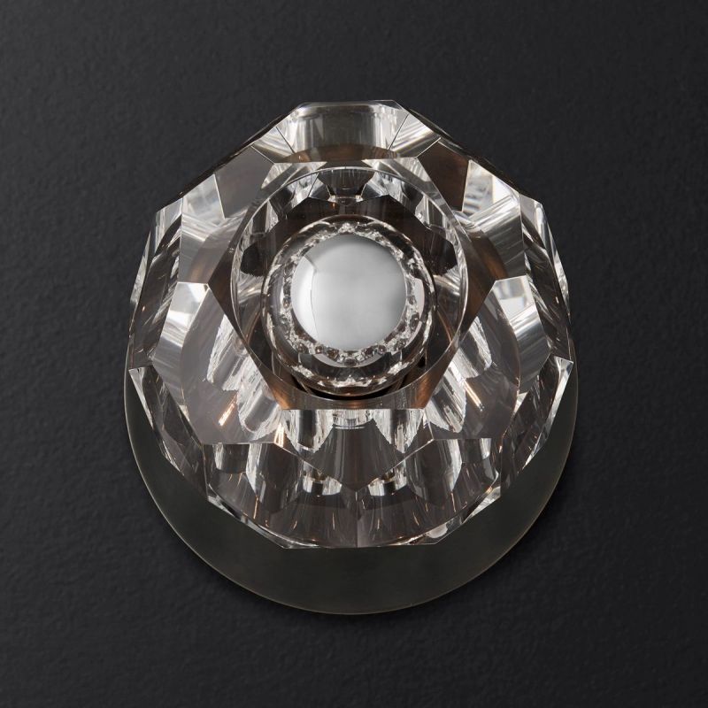 Cristal Clear Glass Petite Wall Sconce - detail 5