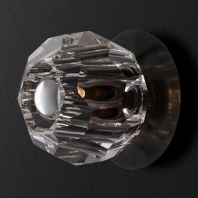 Cristal Clear Glass Petite Wall Sconce - detail 2