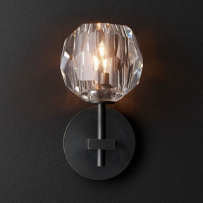 Cristal Clear Glass Short Wall Sconce - detail 8