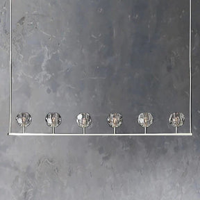 Cristal Glass Linear Chandelier 60" - detail 14