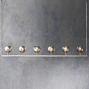 Cristal Glass Linear Chandelier 60" - detail 10