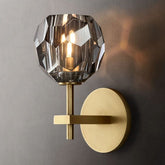Cristal Smoke Glass Short Wall Sconce - detail 8