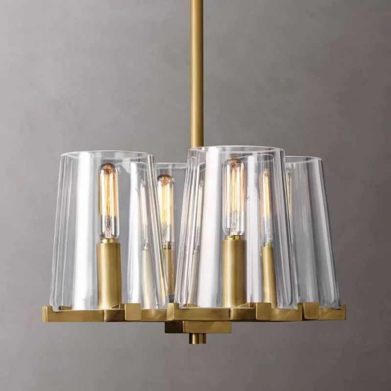 Kuseau Glass 4-lights Pendant