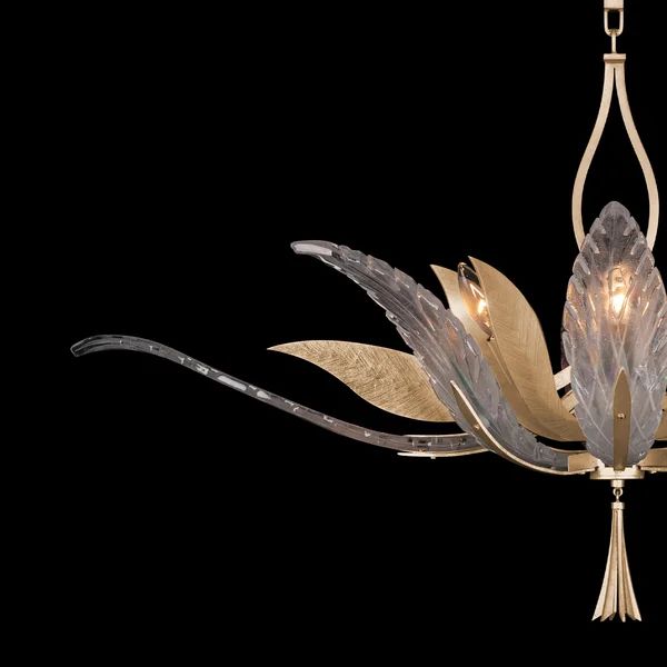 Lily Oblong Chandelier Light 40" - detail 2